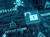 Hacker attack computer hardware microchip while process data through internet network, 3d rendering insecure Cyber Security exploit database breach concept, virus malware unlock warning