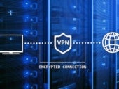 Graphic of encrypted connection.
