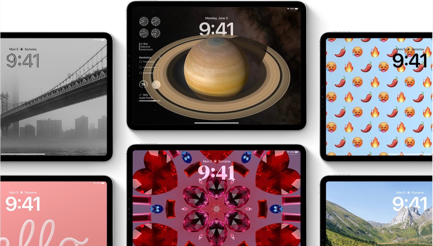 The Lock Screen has been completely redesigned with widgets in mind for iPadOS 17.
